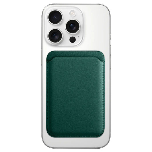 Magnetic Card Leather Wallet Holder Designed for MagSafe Compatible with Back Case