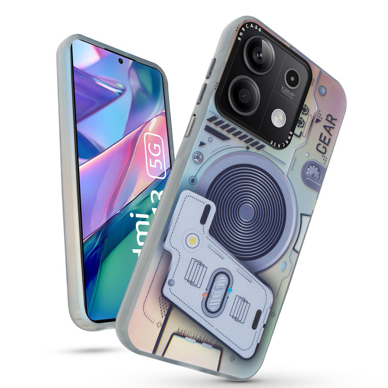 Rainbow Circuit Print Hard Case For Redmi Note 13 5G