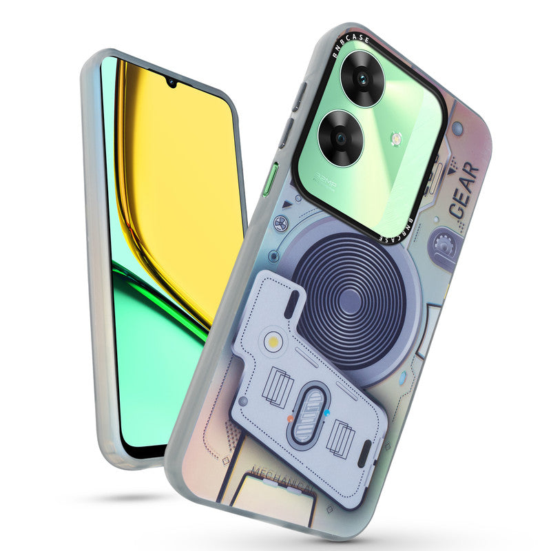 Rainbow Circuit Print Hard Case For Realme C61