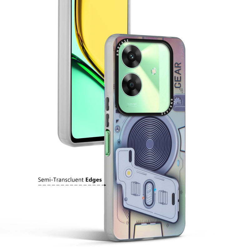 Rainbow Circuit Print Hard Case For Realme C61