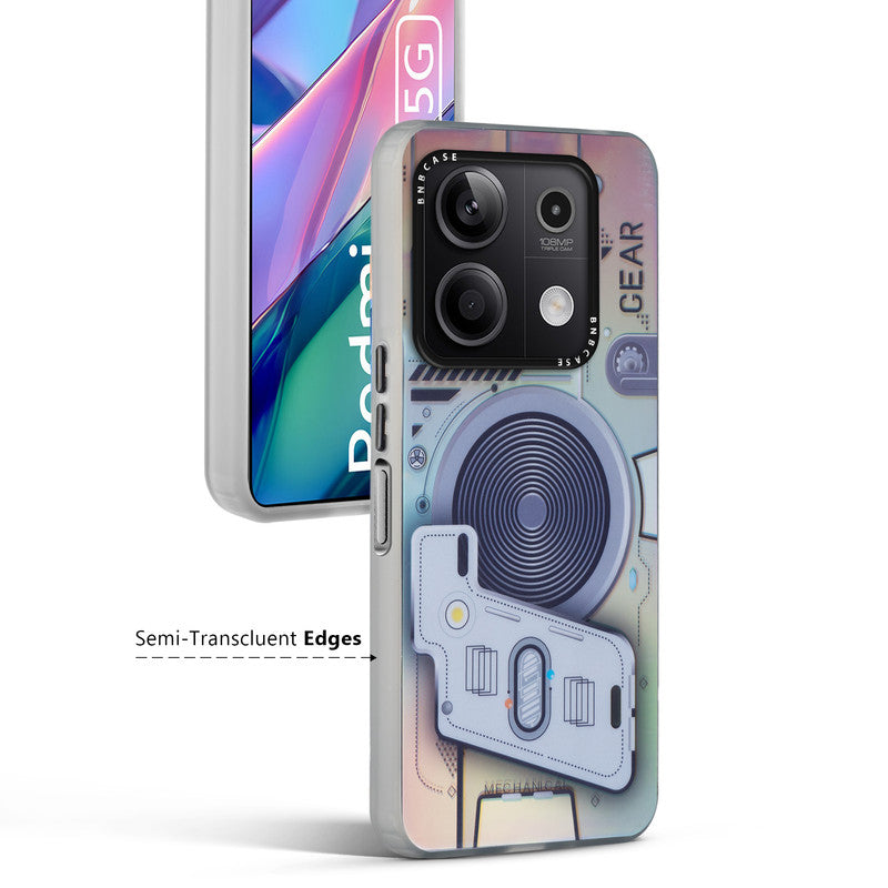 Rainbow Circuit Print Hard Case For Redmi Note 13 5G