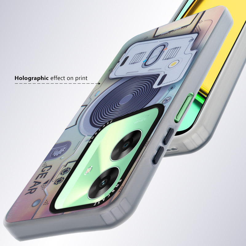 Rainbow Circuit Print Hard Case For Realme C61