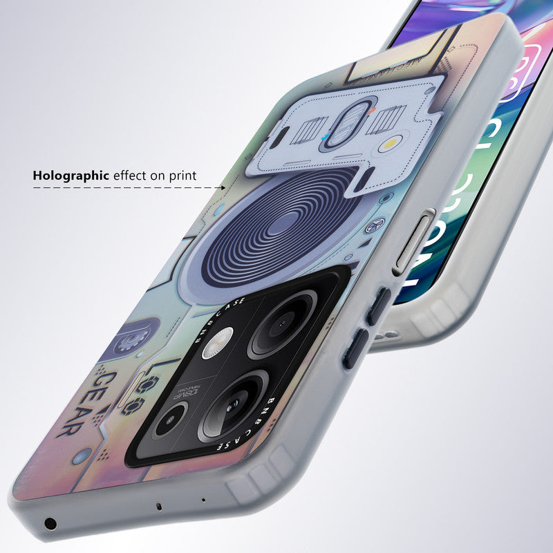 Rainbow Circuit Print Hard Case For Redmi Note 13 5G