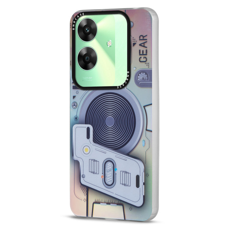 Rainbow Circuit Print Hard Case For Realme C61