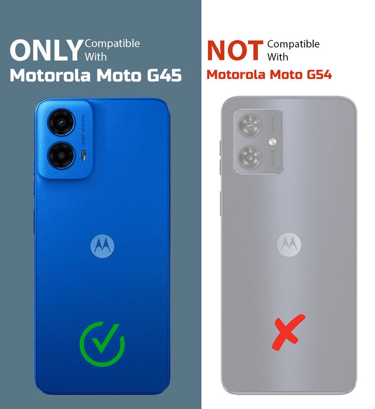 Soft Frame Clear Case For Motorola Moto G45 5G