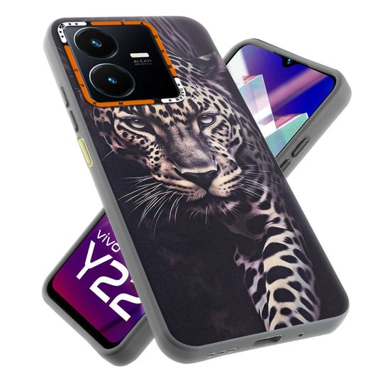 Dark Elegant Wild Creatures Printed Back Cases For Vivo Y22