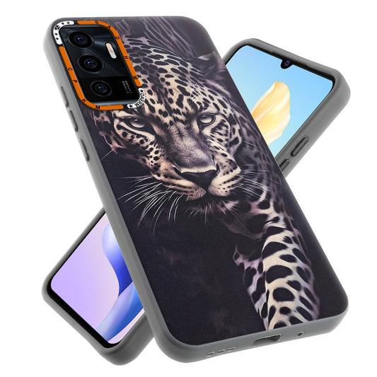 Dark Elegant Wild Creatures Printed Back Cases For Vivo V23E 5G