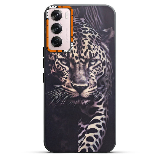Dark Elegant Wild Creatures Printed Back Cases For Oppo Reno 12 5G