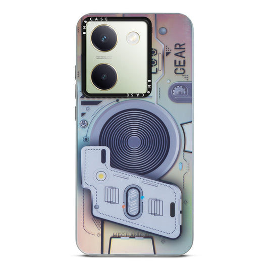 Colorful Reflective Circuit Prints Hard Back Protector Case For Vivo Y200 Pro 5G