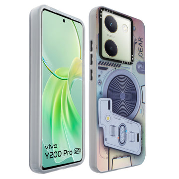 Colorful Reflective Circuit Prints Hard Back Protector Case For Vivo Y200 Pro 5G