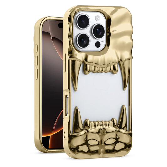 3D Tiger Fang Back Case for Apple iPhone 16 Pro, A Wild and Fearless Vibe