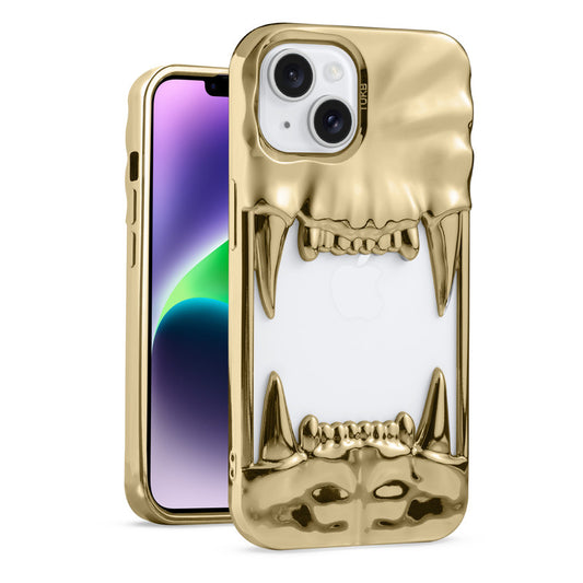 3D Tiger Fang Back Case for Apple iPhone 14 Plus, A Wild and Fearless Vibe