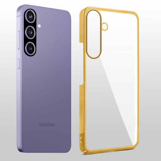 Crystal Clear Premium Case with Shiny Colorful Edges and Precise Cutouts for Samsung A36 5G