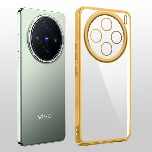 Crystal Clear Premium Shiny Edges Hard Back Case For Vivo X200 5G