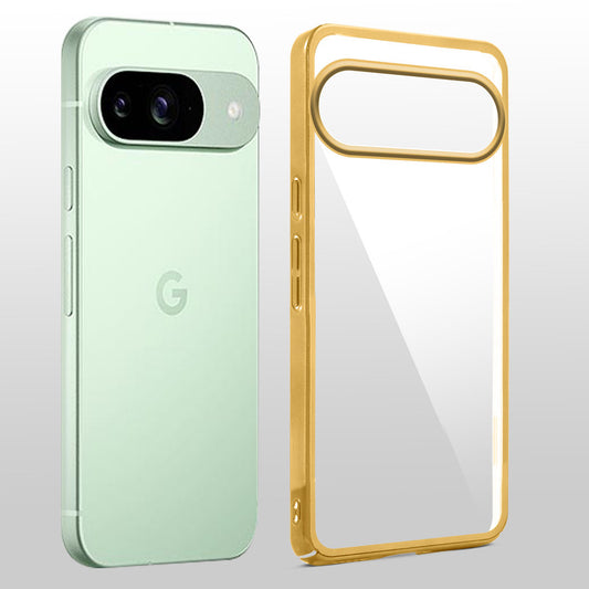 Crystal Clear Premium Shiny Edges Hard Back Case For Google Pixel 9 5G