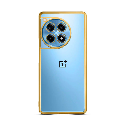 Crystal Clear Premium Shiny colorful Edges Hard Back Case For OnePlus 12R 5g