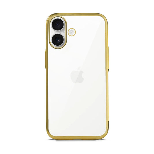 Crystal Clear Premium Shiny colorful Edges Hard Back Case For Apple iPhone 16