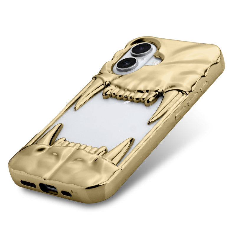 3D Tiger Fang Back Case for Apple iPhone 16 Plus, A Wild and Fearless Vibe