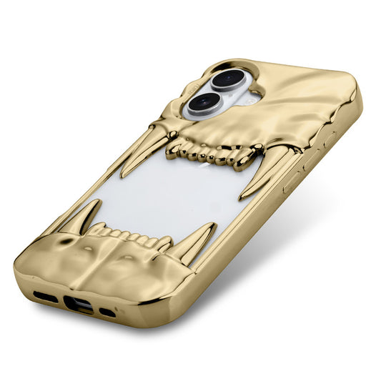 3D Tiger Fang Back Case for Apple iPhone 16, A Wild and Fearless Vibe