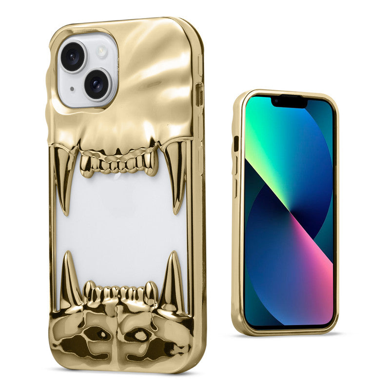 3D Tiger Fang Back Case for Apple iPhone 13, A Wild and Fearless Vibe