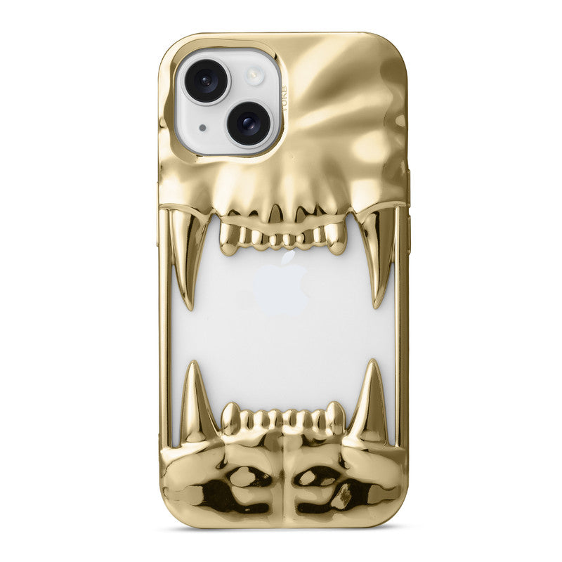3D Tiger Fang Back Case for Apple iPhone 14, A Wild and Fearless Vibe