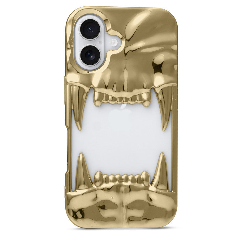 3D Tiger Fang Back Case for Apple iPhone 16 Plus, A Wild and Fearless Vibe