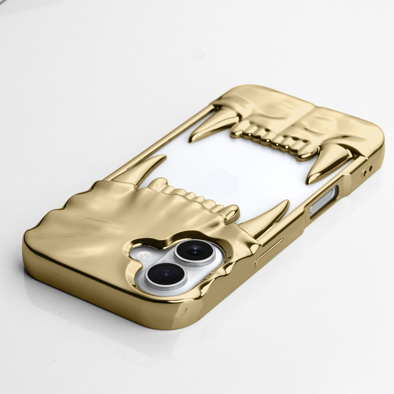 3D Tiger Fang Back Case for Apple iPhone 16 Plus, A Wild and Fearless Vibe