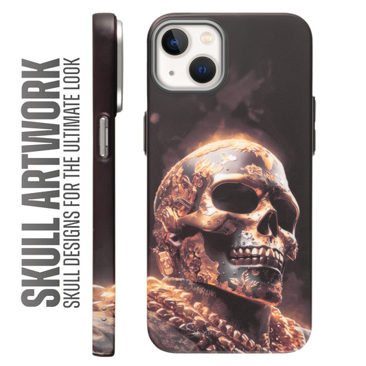 Nightfall Skull Cluster Design With Hard Back Case For Apple iPhone 15 Plus