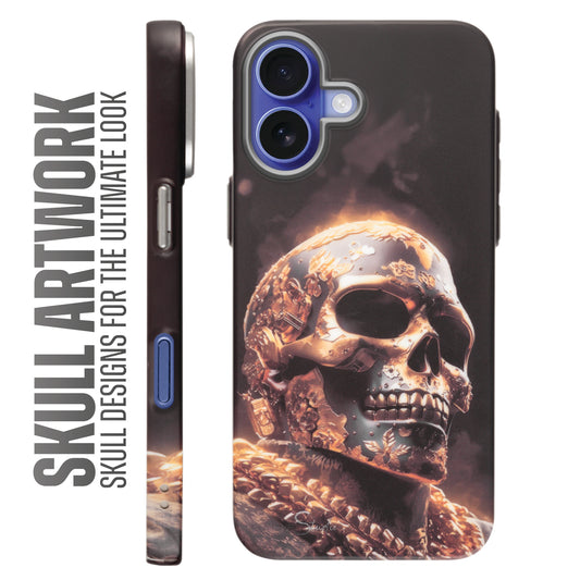 Nightfall Skull Cluster Design With Hard Back Case For Apple iPhone 16 Plus