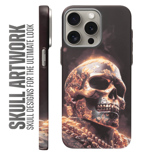 Nightfall Skull Cluster Design With Hard Back Case For Apple iPhone 15 Pro