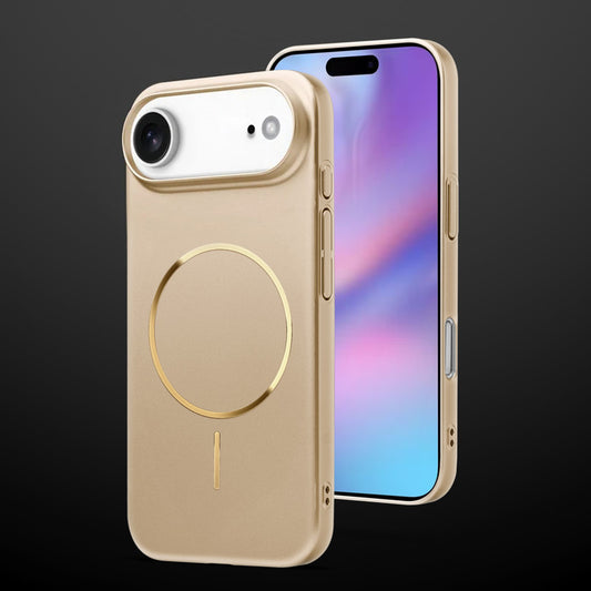 Slim Metallic Texture Wireless Charging MagSafe Case for Apple iPhone 17 Air