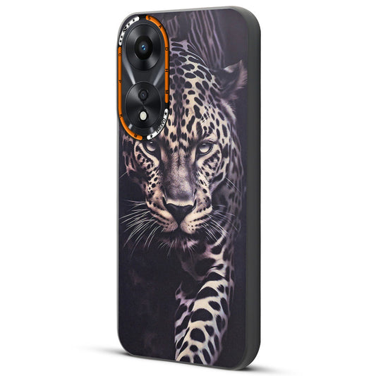 Dark Elegant Wild Creatures Printed Back Cases For Oppo A78 5G