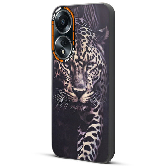 Dark Elegant Wild Creatures Printed Back Cases For Oppo A58 4G