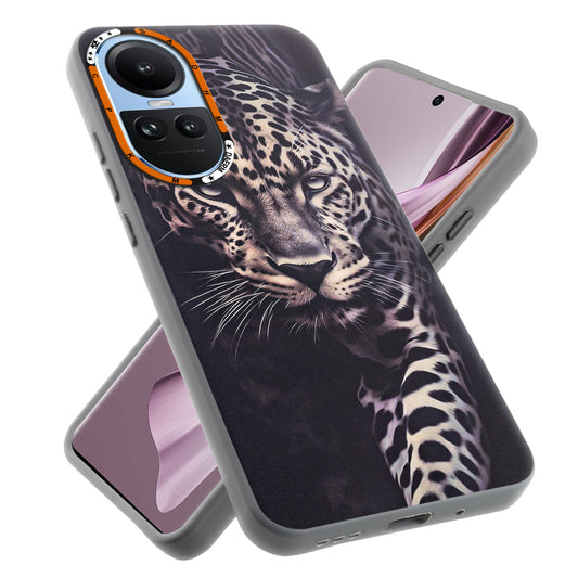 Dark Aesthetic Wild Animal Printed Back Cases For Oppo Reno 10 5G