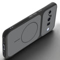 Slim silicone Black phone case for Google Pixel 10 5G side angle view showing grip texture and precise cutouts