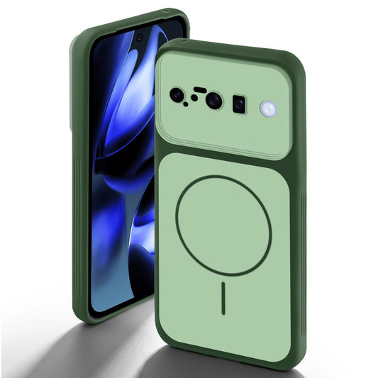 Dual tone silicone Green back cover for Google Pixel 10 5G showing camera protection and design