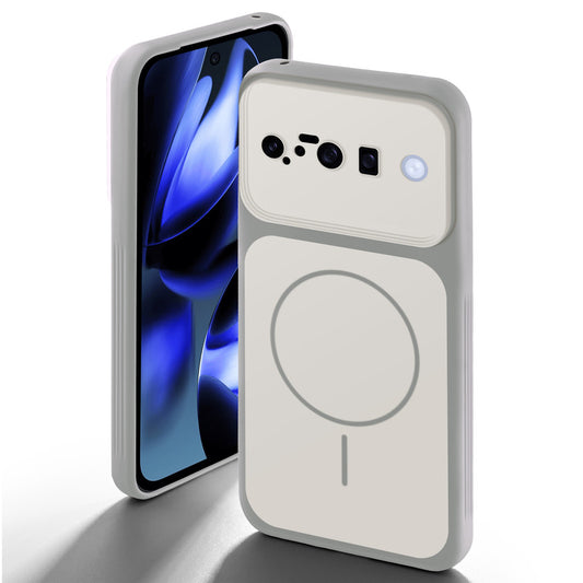 Dual tone silicone White back cover for Google Pixel 10 5G showing camera protection and design