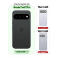 Clear hard back case compatibility guide showing fit for Google Pixel 11 Pro 5G and not compatible with other models