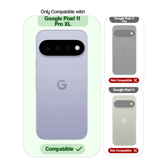 Shockproof Hybrid Transparent Phone Case For Google Pixel 11 Pro XL 5G with Hard Back and Soft Bumper for Maximum Protection