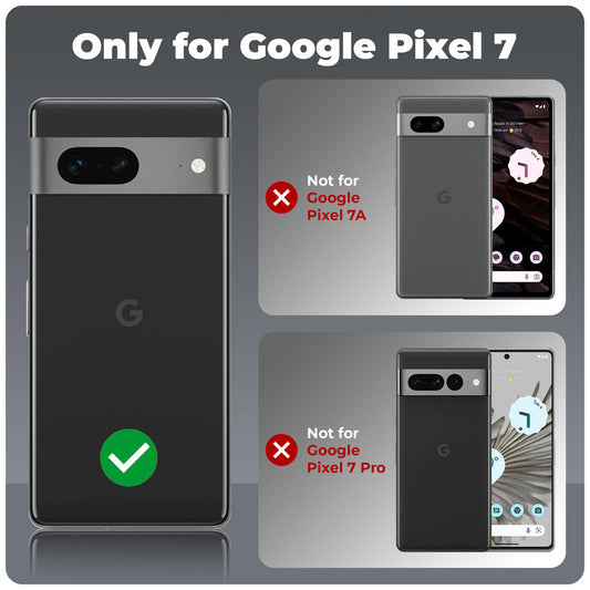 Silicone Border Transparent Back Cover for Google Pixel 7