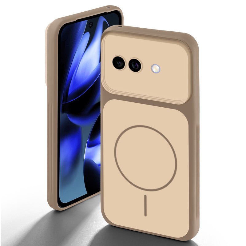Dual tone silicone Brown back cover for Google Pixel 9A 5G showing camera protection and design