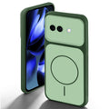 Dual tone silicone Green back cover for Google Pixel 9A 5G showing camera protection and design