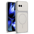 Full protective dual tone White silicone case for Google Pixel 9A 5G showing front and back design coverage