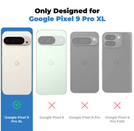 Crystal Clear Premium Shiny Edges Hard Back Case For Google Pixel 9 Pro XL 5G