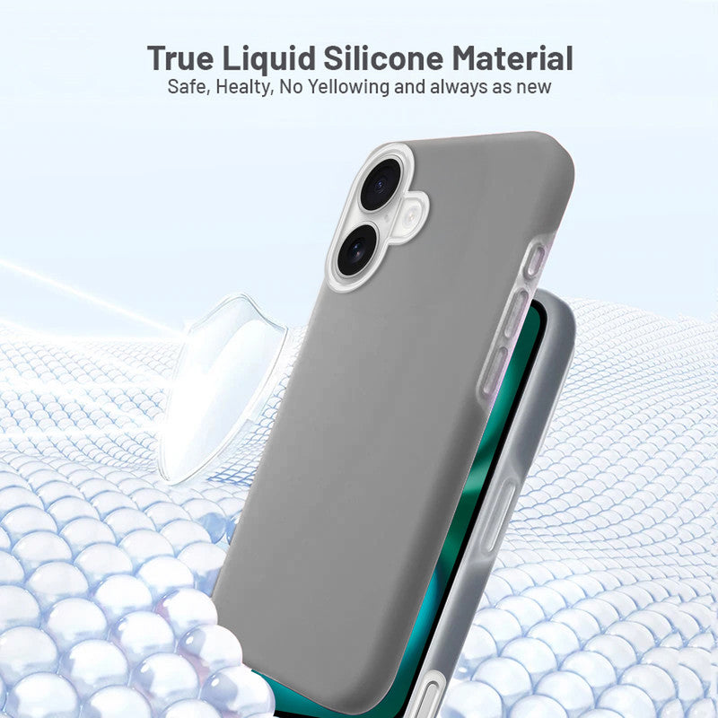 Smooth Touch Soft Silicone Back Case for Apple iPhone 16 Plus with Camera Protection for a Sleek and Stylish Look