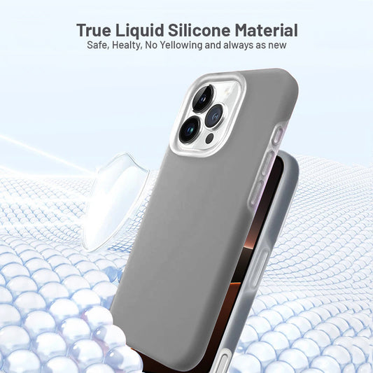 Smooth Touch Soft Silicone Back Case for Apple iPhone 16 Pro with Camera Protection for a Sleek and Stylish Look