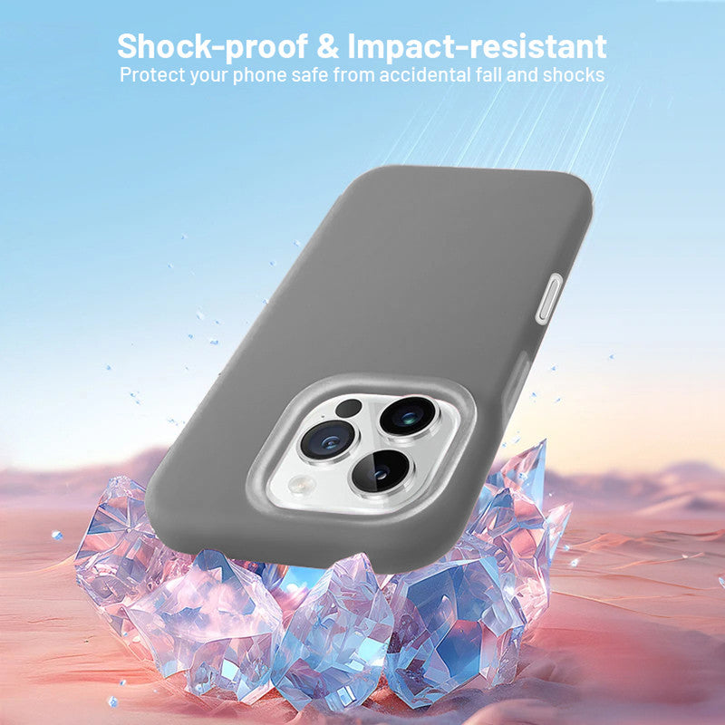Smooth Touch Soft Silicone Back Case for Apple iPhone 16 Pro with Camera Protection for a Sleek and Stylish Look