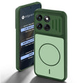 Green back cover for Motorola Moto Edge 60 Fusion 5G with camera cut protection and ring design on back side.