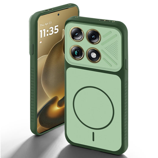 Green back cover for Motorola Signature with camera cut protection and ring design on back side.
