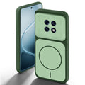 Green back cover for Oppo F31 Pro Plus 5G with camera cut protection and ring design on back side.